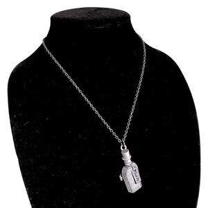 Disney’s Alice in Wonderland Drink Me Bottle Magnetic Locket Pendant Necklace